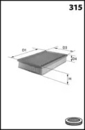 LUCAS FILTERS lfaf123 -  Воздушный фильтр